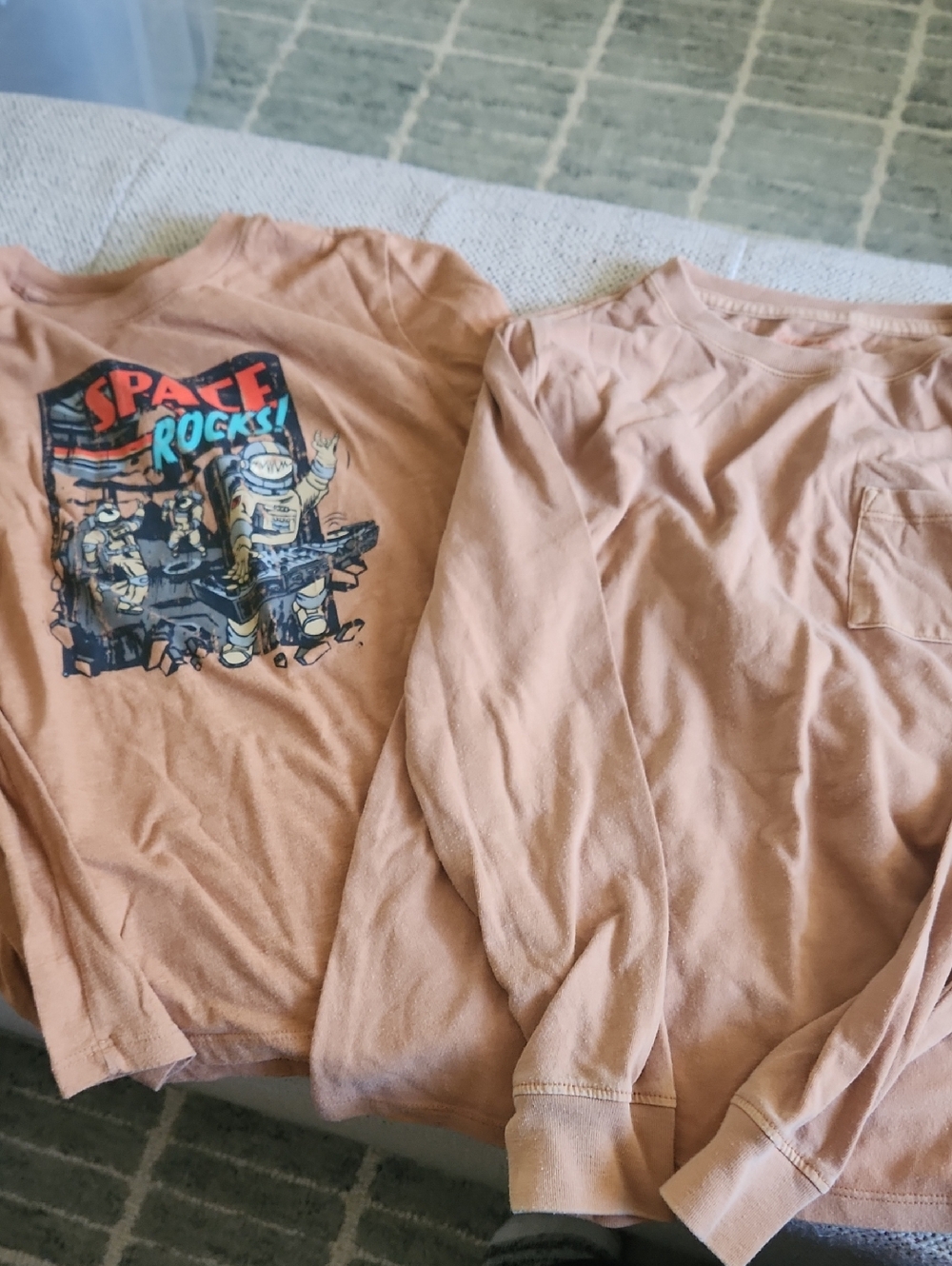 Cat & Jack Rust Graphic Long Sleeve Tee